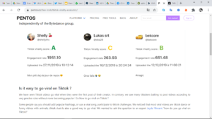 dimension supérieure à son compte TikTok en 2021