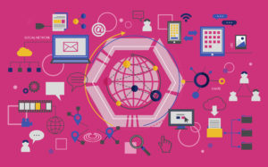 Illustration of social media concept