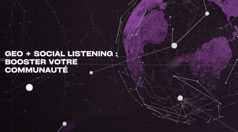 Visuel GEO Generative Engine Optimization social listening communauté IA ChatGPT